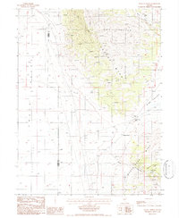 Dugout Spring 1986 topographic map preview
