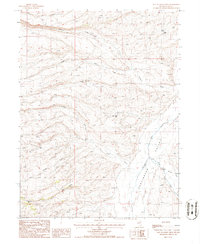 East of Bailey Mtn topographic map thumbnail