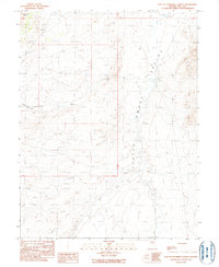 East of Snowball Ranch 1990 topographic map preview
