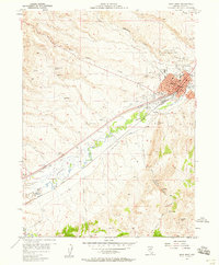 Elko West 1957 topographic map thumbnail