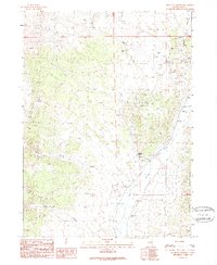 Emigrant Springs 1989 topographic map thumbnail