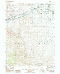 Fernley West 1985 topographic map thumbnail