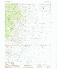 Fisher Canyon 1987 topographic map thumbnail