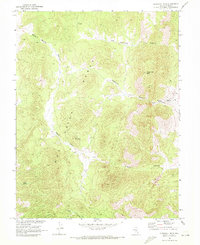 Flagstaff Mtn. 1968 topographic map thumbnail