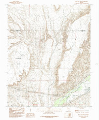 Flat Top Mesa 1985 topographic map thumbnail