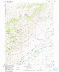 Flowery Peak 1967 topographic map thumbnail