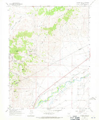 Flowery Peak 1967 topographic map thumbnail