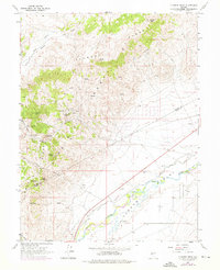 Flowery Peak 1967 topographic map thumbnail