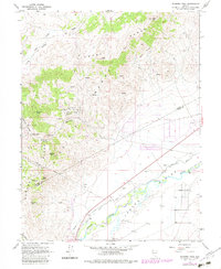 Flowery Peak 1967 topographic map thumbnail