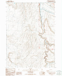Fourmile Butte 1987 topographic map thumbnail