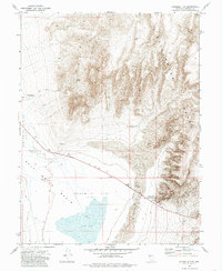 Fourmile Flat 1972 topographic map preview