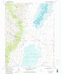 Franklin Lake SW 1968 topographic map thumbnail
