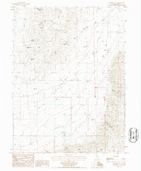 Frenchie Flat 1985 topographic map thumbnail