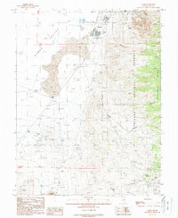 Gabbs 1988 topographic map preview