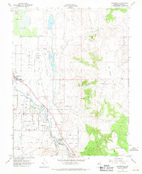 Gardnerville 1969 topographic map thumbnail