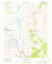 Gardnerville 1969 topographic map thumbnail