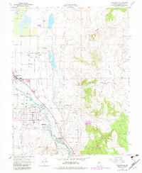 Gardnerville 1969 topographic map thumbnail
