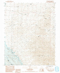 Garrett Butte 1984 topographic map thumbnail