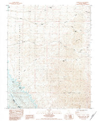 Garrett Butte 1984 topographic map thumbnail
