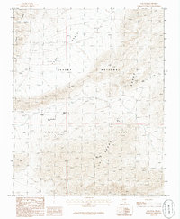 Gass Peak 1986 topographic map thumbnail