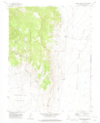 Georges Canyon Rim 1971 topographic map thumbnail