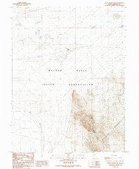 Gillis Canyon NW 1987 topographic map thumbnail