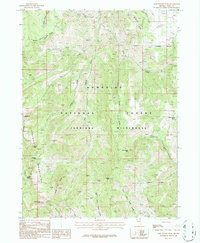 Gods Pocket Peak 1986 topographic map thumbnail