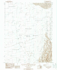 Gold Flat East 1988 topographic map thumbnail