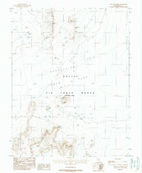 Gold Flat West 1988 topographic map thumbnail