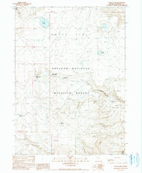 Gooch Lake 1990 topographic map thumbnail