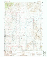Grass Valley Ranch 1986 topographic map thumbnail