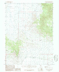 Grass Valley Wash 1986 topographic map thumbnail