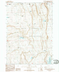 Groundhog Reservoir 1987 topographic map thumbnail