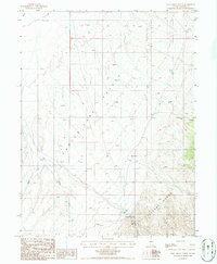 Hall Creek North 1986 topographic map thumbnail