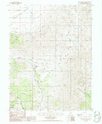 Hall Creek South 1986 topographic map thumbnail
