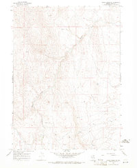 Hanks Creek NE 1967 topographic map thumbnail