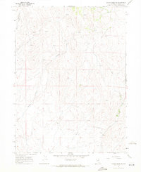 Hanks Creek SW 1967 topographic map thumbnail