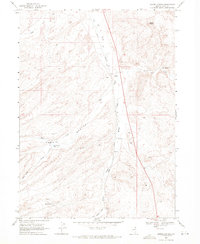 Harris Canyon 1968 topographic map thumbnail