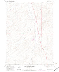 Harris Canyon 1968 topographic map thumbnail