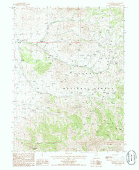 Harrison Pass 1985 topographic map thumbnail