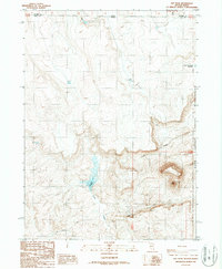 Hat Peak 1987 topographic map thumbnail