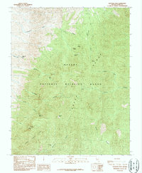 Hayford Peak 1987 topographic map thumbnail