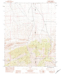 Hen Spring 1984 topographic map thumbnail
