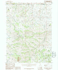 Hicks Mountain 1986 topographic map preview