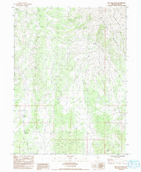 High Bald Peaks 1984 topographic map thumbnail