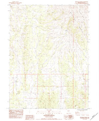 High Bald Peaks 1984 topographic map thumbnail