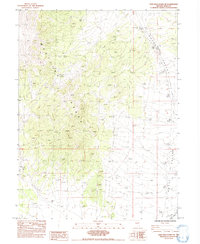 High Bald Peaks NE 1984 topographic map thumbnail