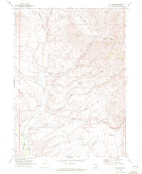 Hot Creek 1968 topographic map thumbnail