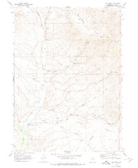 Hot Creek 1968 topographic map thumbnail