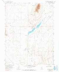 Hot Creek Butte 1969 topographic map thumbnail